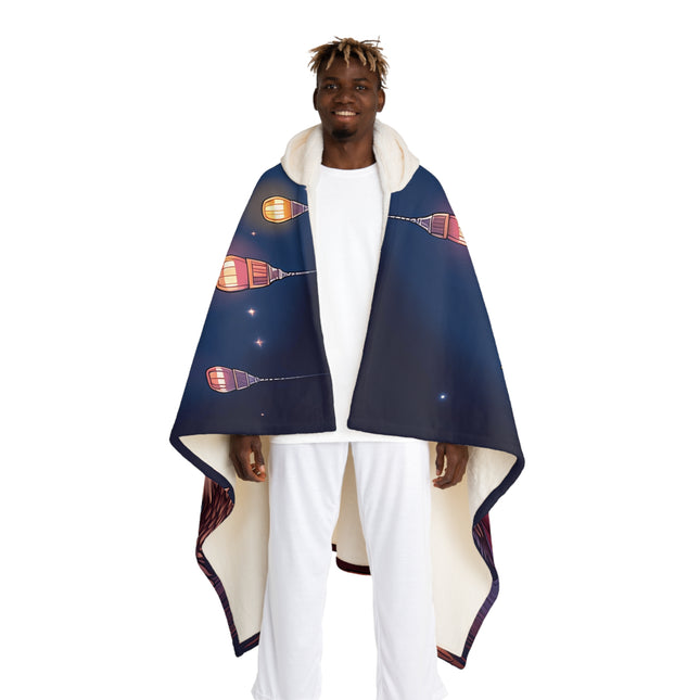 Entzückende Stachelschweine Design Themen Kapuze Sherpa Fleece Decke 