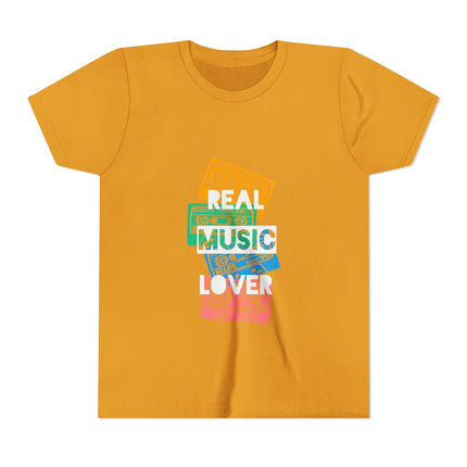 Kurzärmeliges Jugend-T-Shirt mit Typografie-Motiv