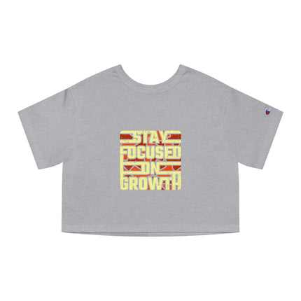 Typography themed Champion Women's Heritage Cropper T-Shirt