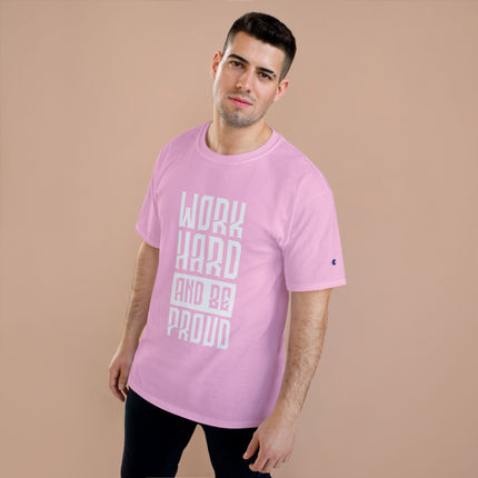 Champion-T-Shirt mit Typografie-Motiv