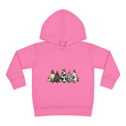 Christmas themed Toddler Pullover Fleece Hoodie