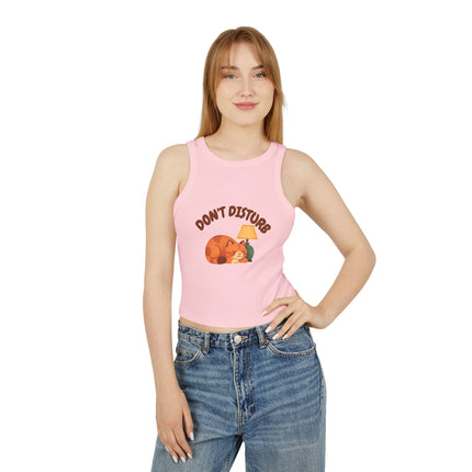 Don't Disturb Graphic designed Women's Micro Rib Racer Tank Top