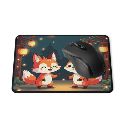 Rutschfestes Gaming-Mauspad mit süßem 2-Fuchs-Design