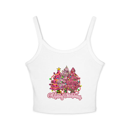 Weihnachtsmotiv Damen Spaghettiträger Tank Top 
