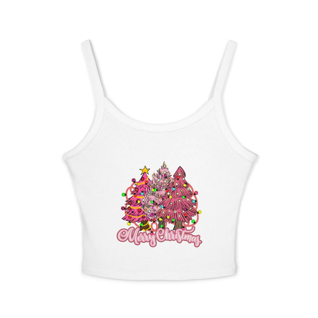 Weihnachtsmotiv Damen Spaghettiträger Tank Top 