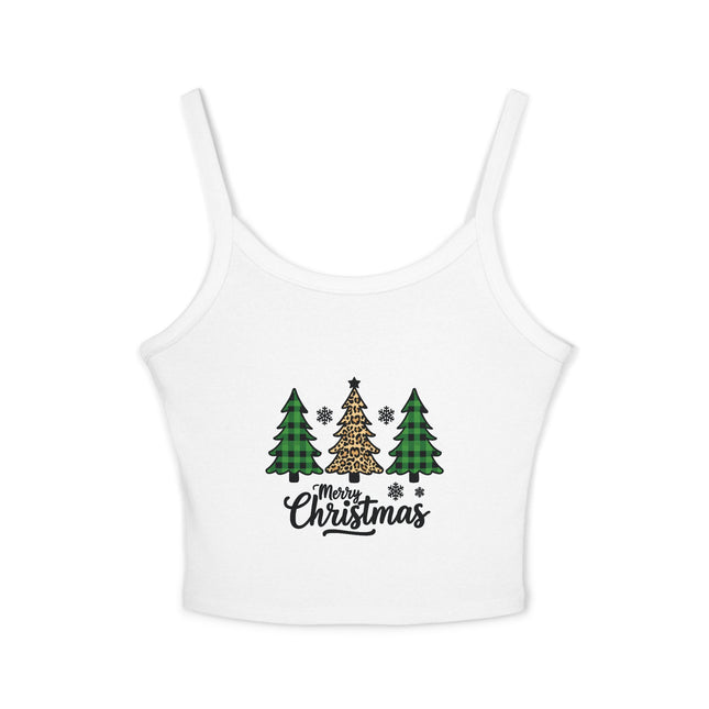Weihnachtsmotiv Damen Spaghettiträger Tank Top 