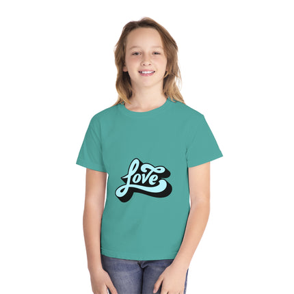 Typography themed Youth Midweight Tee