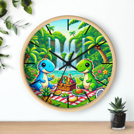 Cute 2 Dino design themed Wall Clock