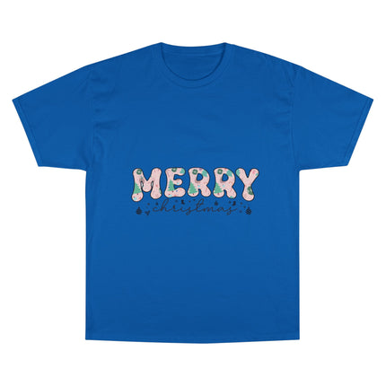 Champion-T-Shirt mit Weihnachtsmotiv