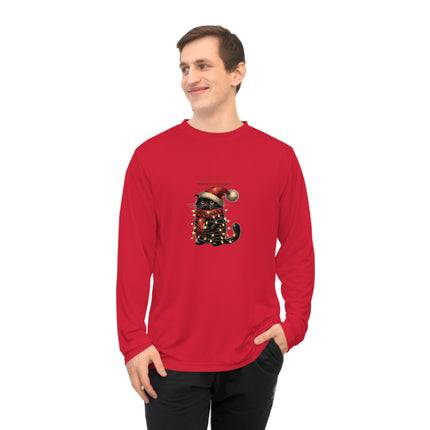 Christmas themed Unisex Performance Long Sleeve Shirt