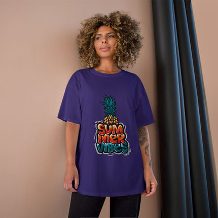 Champion-T-Shirt mit Typografie-Motiv