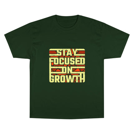 Champion-T-Shirt mit Typografie-Motiv