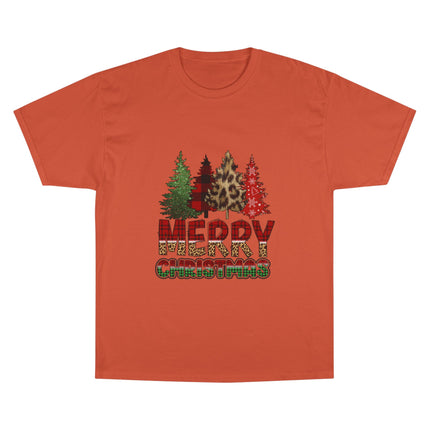 Champion-T-Shirt mit Weihnachtsmotiv