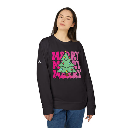 Christmas themed Adidas Unisex Fleece Crewneck Sweatshirt