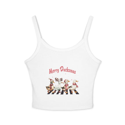 Weihnachtsmotiv Damen Spaghettiträger Tank Top 