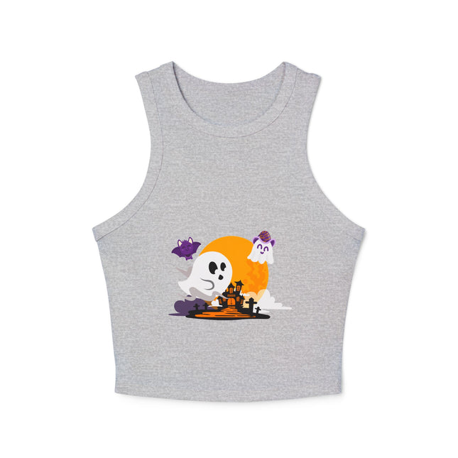 Halloween-Themen Damen Micro Rib Racer Tank Top
