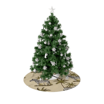 Zebra Pattern design themed Christmas Tree Skirts