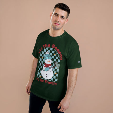 Champion-T-Shirt mit Weihnachtsmotiv