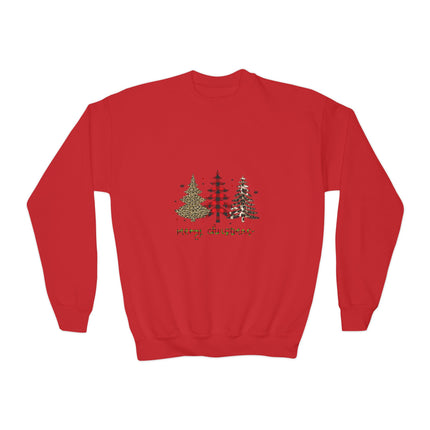 Christmas themed Youth Crewneck Sweatshirt
