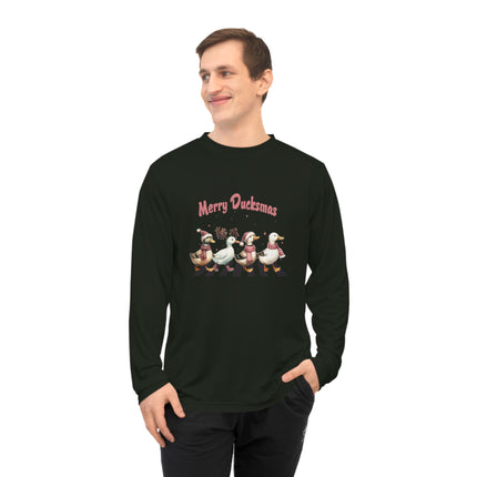 Christmas themed Unisex Performance Long Sleeve Shirt
