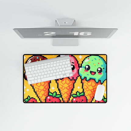 Bezaubernde Schreibtischunterlagen mit Eistüten-Design 