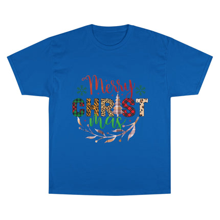 Champion-T-Shirt mit Weihnachtsmotiv