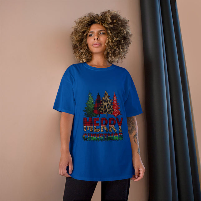 Champion-T-Shirt mit Weihnachtsmotiv