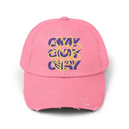 Okay, okay, okay, chillige Stimmung, Unisex-Distressed-Cap 