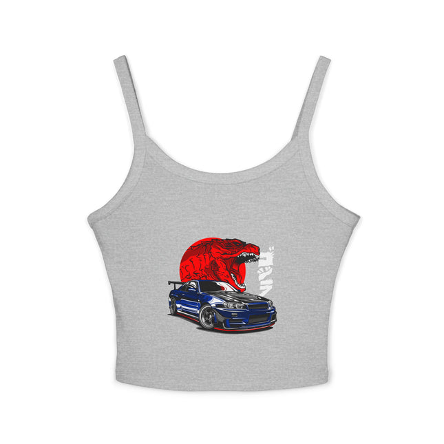 Auto-Enthusiasten Themen Damen Spaghetti Strap Tank Top 