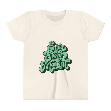 Kurzärmeliges Jugend-T-Shirt mit Typografie-Motiv