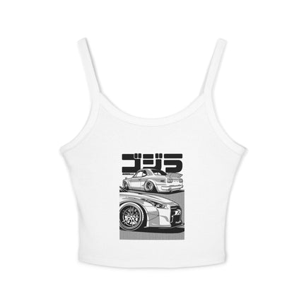 Auto-Enthusiasten Themen Damen Spaghetti Strap Tank Top 