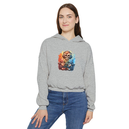 Halloween themed Women's Cinched Bottom Hoodie