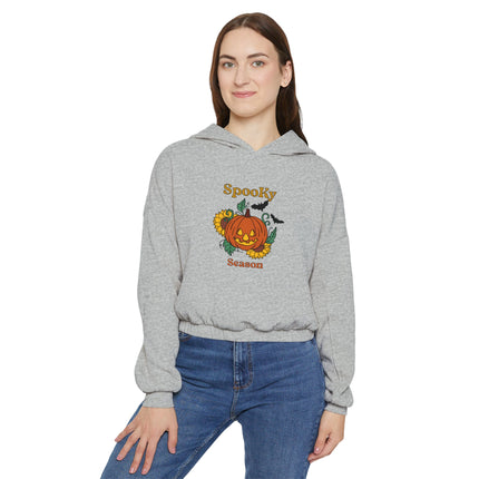 Halloween-Themen-Kapuzenpullover für Damen mit Cinched Bottom