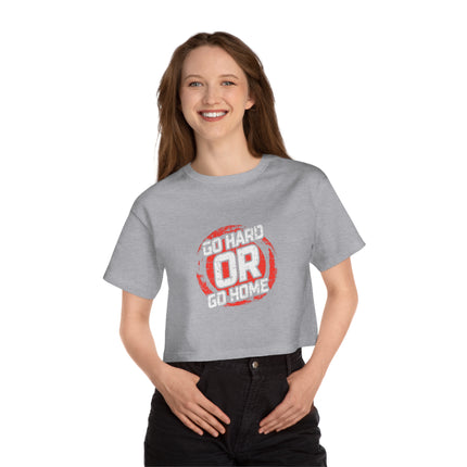 Typography themed Champion Women's Heritage Cropper T-Shirt
