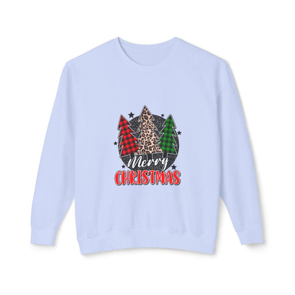 Christmas themed Unisex Lightweight Crewneck Sweatshirt