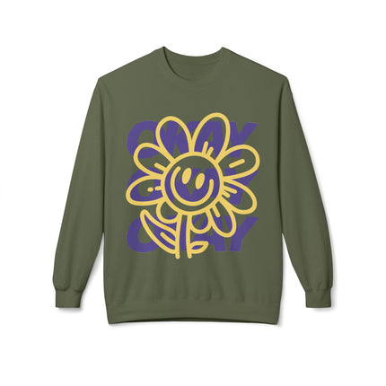 Unisex-Sweatshirt mit Rundhalsausschnitt aus mittelschwerem Softstyle-Fleece