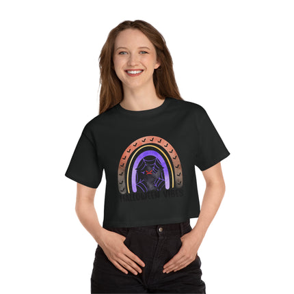 Champion Damen Heritage Cropper T-Shirt mit Halloween-Motiv
