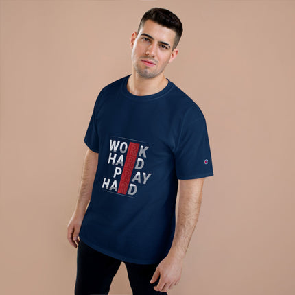Champion-T-Shirt mit Typografie-Motiv