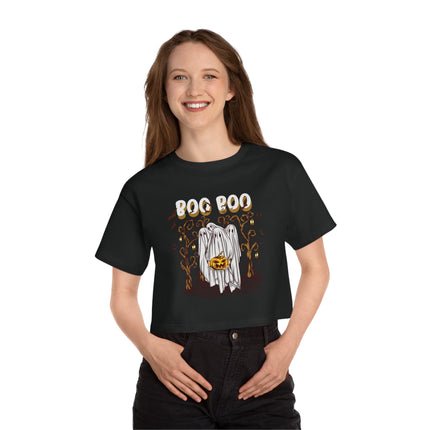 Halloween themed Champion Women's Heritage Cropper T-Shirt