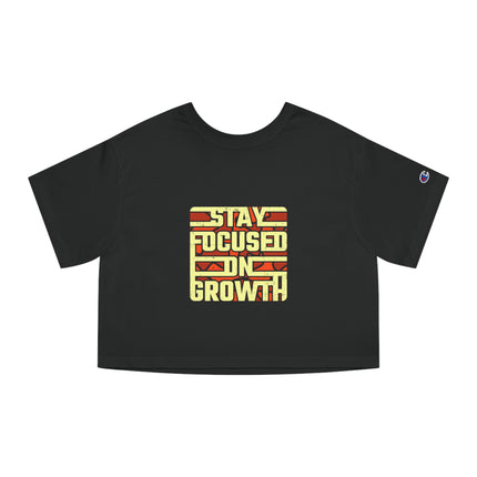 Typography themed Champion Women's Heritage Cropper T-Shirt