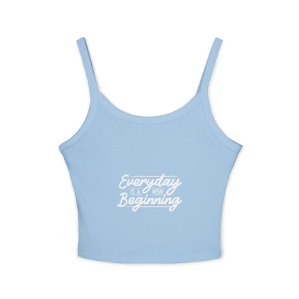 Typografie Themen Damen Spaghetti Strap Tank Top 