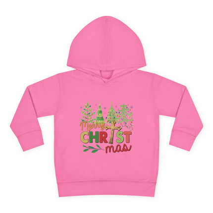 Christmas themed Toddler Pullover Fleece Hoodie