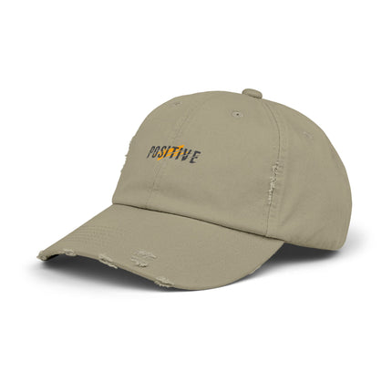 Unisex Distressed Cap mit Typografie-Motiven 