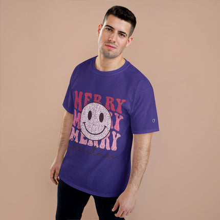 Champion-T-Shirt mit Weihnachtsmotiv