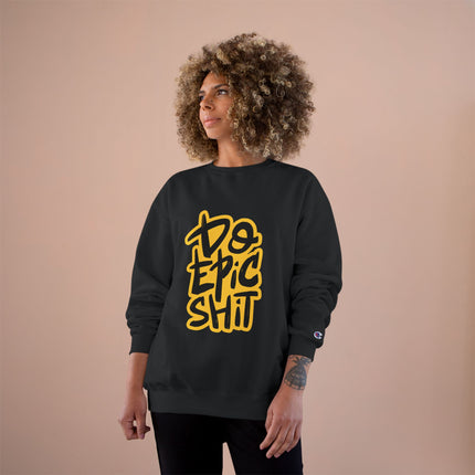 Champion-Sweatshirt mit Typografie-Motiv