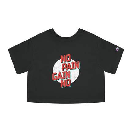 Typography themed Champion Women's Heritage Cropper T-Shirt