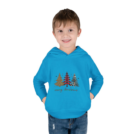 Christmas themed Toddler Pullover Fleece Hoodie