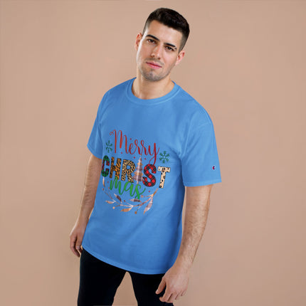 Champion-T-Shirt mit Weihnachtsmotiv