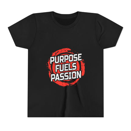 Kurzärmeliges Jugend-T-Shirt mit Typografie-Motiv
