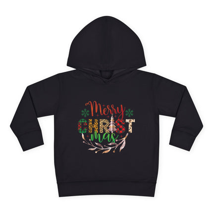 Christmas themed Toddler Pullover Fleece Hoodie